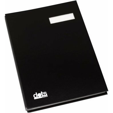 dots Unterschriftenmappe 20 Fächer schwarz