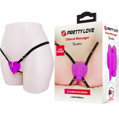 Klitoris-massagegerät Heartbeat 10 Vibrationsmodi LILA