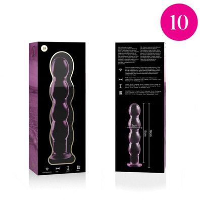 MODELL 10 DILDO Borosilikatglas 16,5 X 3,5 CM ROSA