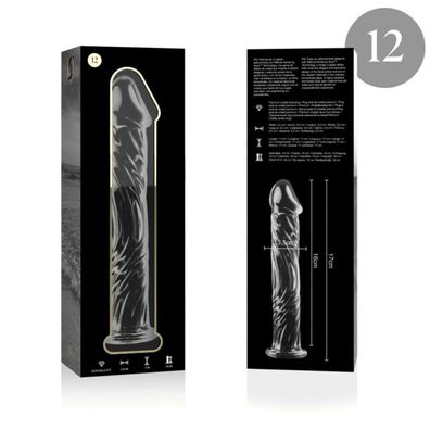 MODELL 12 DILDO Borosilikatglas 17 X 3,5 CM KLAR