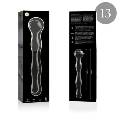 MODELL 13 DILDO Borosilikatglas 18 X 3,5 CM KLAR