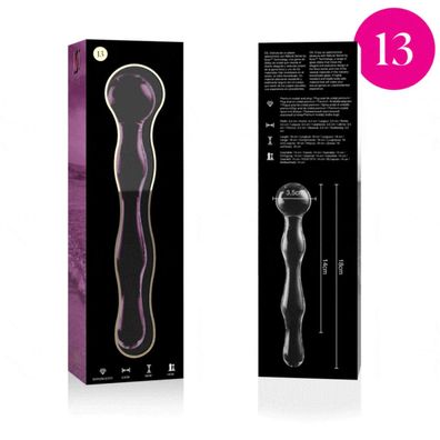 MODELL 13 DILDO Borosilikatglas 18 X 3,5 CM ROSA