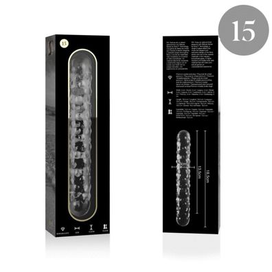MODELL 15 DILDO Borosilikatglas 18,5 X 3 CM KLAR