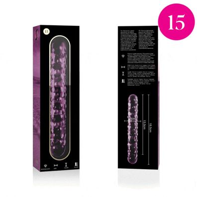MODELL 15 DILDO Borosilikatglas 18,5 X 3 CM ROSA