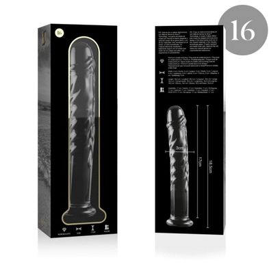 MODELL 16 DILDO Borosilikatglas 18,5 X 3 CM KLAR