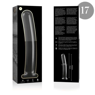 MODELL 17 DILDO Borosilikatglas 18,5 X 3 CM KLAR