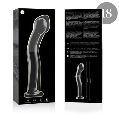 MODELL 18 DILDO Borosilikatglas 18,5 X 3,5 CM KLAR