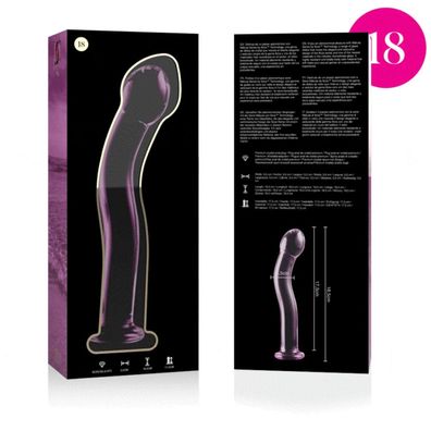 MODELL 18 DILDO Borosilikatglas 18,5 X 3,5 CM ROSA