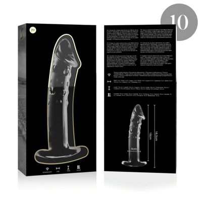 MODELL 19 DILDO Borosilikatglas 18,5 X 4 CM KLAR