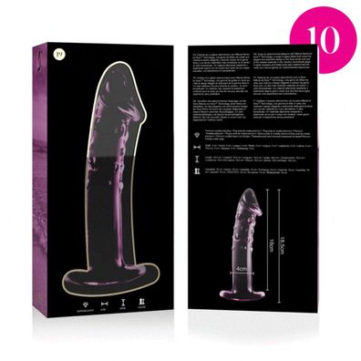 MODELL 19 DILDO Borosilikatglas 18,5 X 4 CM ROSA