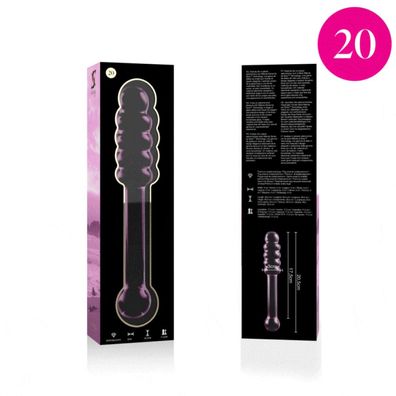 MODELL 20 DILDO Borosilikatglas 20,5 X 3 CM ROSA