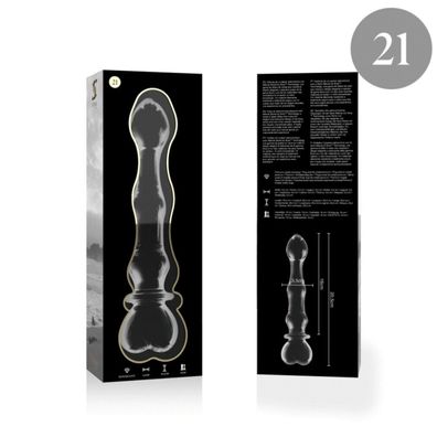 MODELL 21 DILDO Borosilikatglas 20,5 X 3,5 CM KLAR