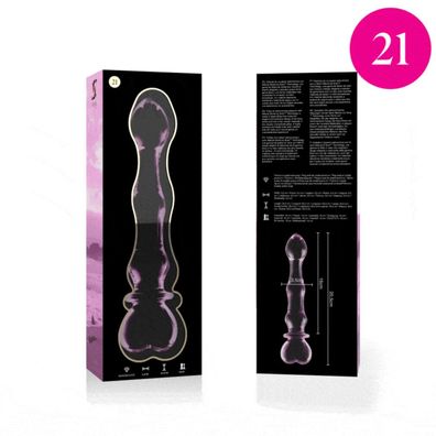MODELL 21 DILDO Borosilikatglas 20,5 X 3,5 CM ROSA