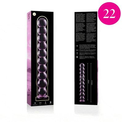 MODELL 22 DILDO Borosilikatglas 21,5 X 2,5 CM ROSA