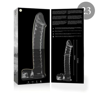 MODELL 23 DILDO Borosilikatglas 21,5 X 4 CM KLAR