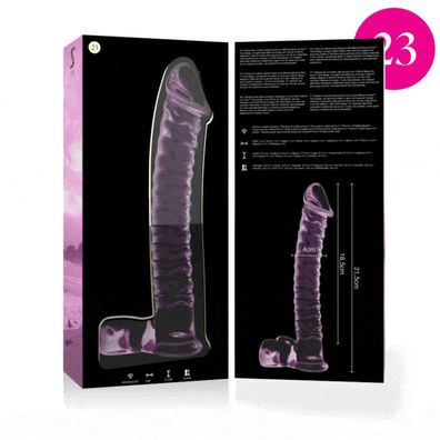 MODELL 23 DILDO Borosilikatglas 21,5 X 4 CM ROSA