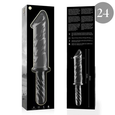 MODELL 24 DILDO Borosilikatglas 28,5 X 5 CM KLAR