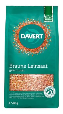 6x Davert Geschrotete Leinsaat 200g 200g
