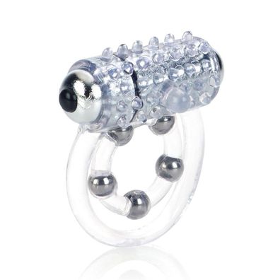 Maximus-Ring mit 4 Perlen, transparent