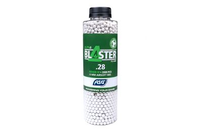 Alpha Blaster PLA 6mm BBs, Weiß, 0,28 g, 3.300 Stück