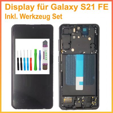 Soft OLED Display für Samsung Galaxy S21 FE SM-G990 LCD Display Bildschirm Schwarz a