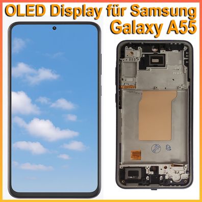 OLED Display für Samsung Galaxy A35 5G SM-A356 LCD TouchScreen Bildschirm Schwarz Auf