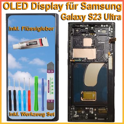 SOFT OLED Display für Samsung Galaxy S23 Ultra SM-S918 LCD TouchScreen Bildschirm Sch