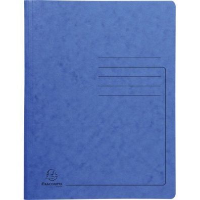 Exacompta Spiralhefter 240222E DIN A4 Ka Colorspankarton blau