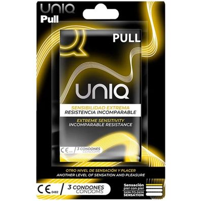 Latexfreie Kondome mit Streifen von Pull, 3 Stück