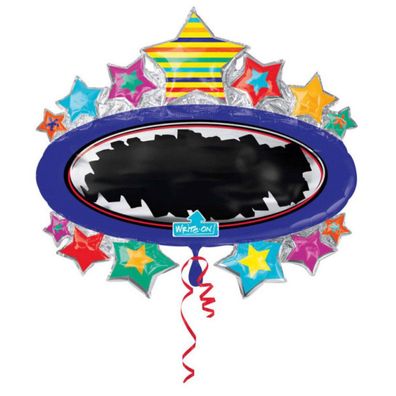 Amscan AMSCAN S/Shape Bright Star Black Board Mar 0 0 0