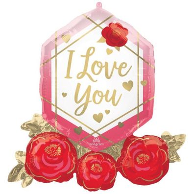 Amscan Liebe Love You Folienballon 76 cm