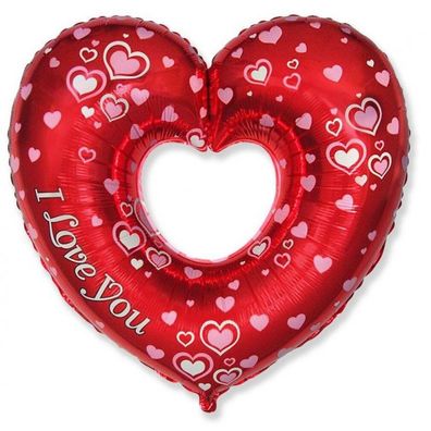 Liebe Fancy Herzfolienballon 86 cm (WP)