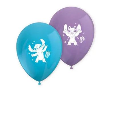 Procos Balony lateksowe Stitch 8 sztuk dekoracja urodzinowa