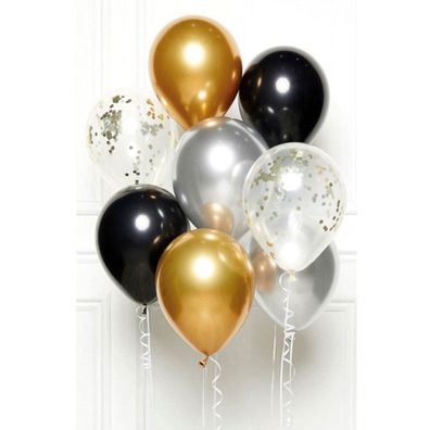 Amscan Amscan 9907429, Spielzeugballon, Latex, Schwarz, 27 cm, 1 Stück(e)
