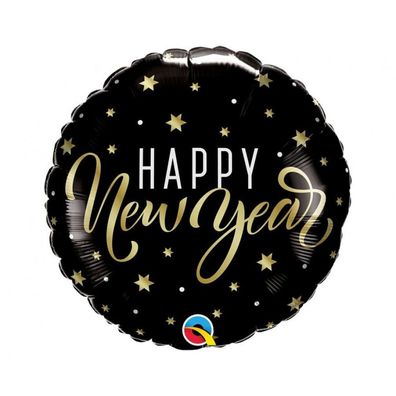 Neujahr Happy New Year Stars Folienballon 46 cm