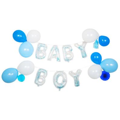 Amscan Luftballon - Girlande - Baby Boy - 23-teilig