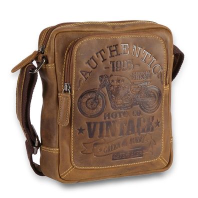 Greenburry Cafe-Racer RV-Umhänger 0832, brown, Herren