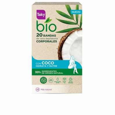 BIO COCO Enthaarungs-Körperwachsstreifen 20 Einheiten