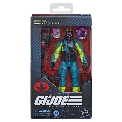Figur der G.I. Joe Classified Series, Kobra Maulwurf-Ratte, Stufe 2, 15 cm