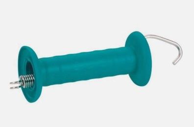 10 x Weidezaun Torgriff m. Haken, Weide, etrol / mit Haken und Feder / 44961
