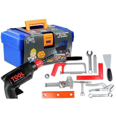 Lean Toys Werkzeugkasten für Heimwerker, großes Set, 31-teilig