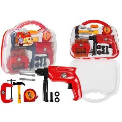 Leantoys Werkzeugset im Koffer Bohrer Schrauben Hammer