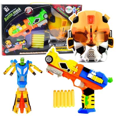 Lean Toys Foam Arrow Roboterpistole mit Maske