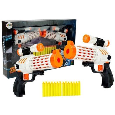 Leantoys Pistolenset + Schaumkartuschen Saugnäpfe