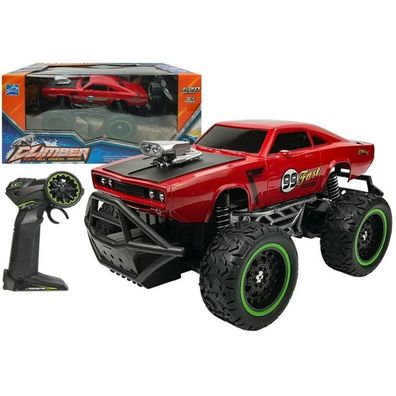 Leantoys Ferngesteuertes Auto Offroad R/C Rot Hohe Räder