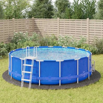 Pool-Bodentuch Grau Ø500 cm Geotextil Polyester