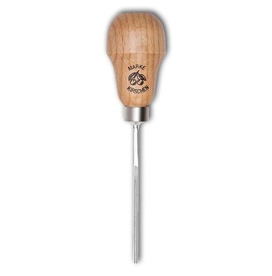 Kirschen Kerbschnitzbeitel mit Rotbuchenheft 8 mm Stich 11 gerade tiefrunde Höhlun