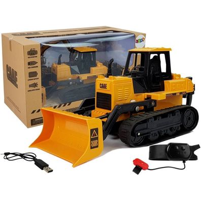 Lean Toys Bulldozer Caterpillar Wheels Ferngesteuert Durch Handgesten 2.4G 1:28