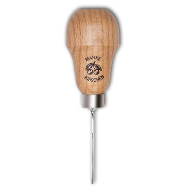 Kirschen Zierschnitzeisen mit Rotbuchenheft 1 mm Stich 11 gebogen Birnenform 5720100