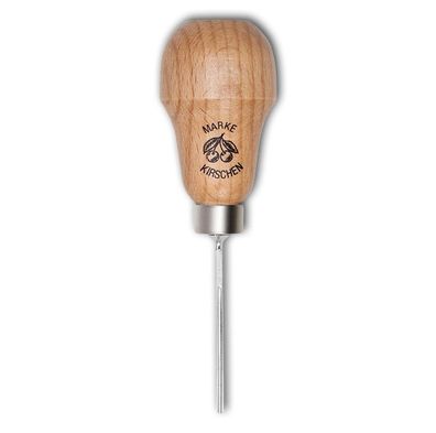 Kirschen Zierschnitzeisen mit Rotbuchenheft 2 mm Stich 11 gerade Birnenform 5711200
